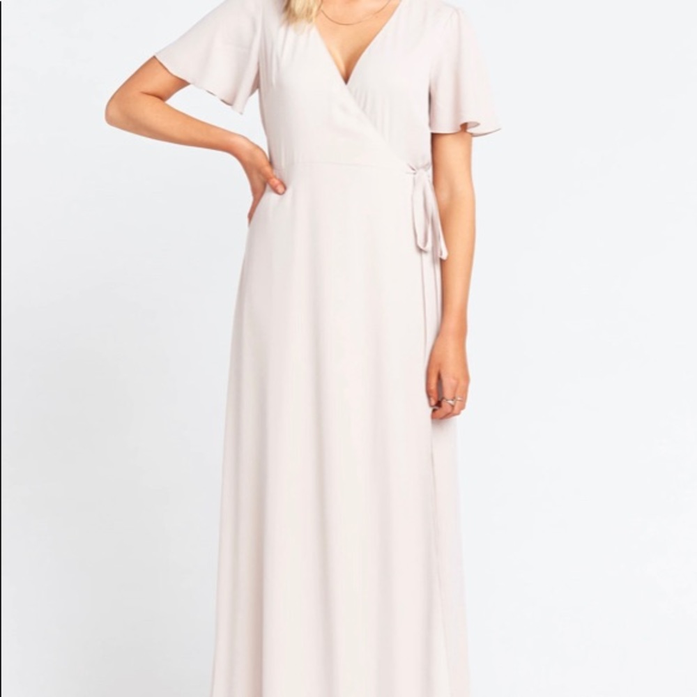 Show Me Your MuMu Noelle Flutter Wrap Maxi Dress